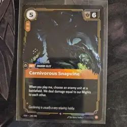Riftbound Carnivorous Snapvine Card OGN 149/298 English League of Legends - Image 1