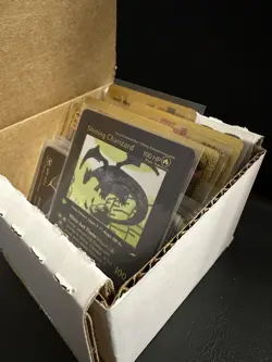 Pokemon Gold Foil Cards 50+ Box - Charizard, Pikachu, Mewtwo, etc. - Image 1