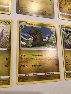 Lot Of 6 Axew Fraxure and Haxorus Pokemon Cards - Image 3