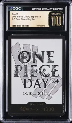 2024 ONE PIECE PC: ONE PIECE DAY '24 - JAPANESE DON!! CARD CGC 10 PRISTINE - Image 1