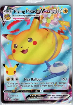 Flying Pikachu VMAX 007/025 Celebrations - Pokemon Card - NM - Image 1
