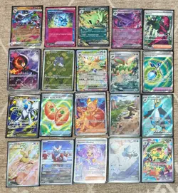 TCG Pokemon 40x Card Binder Lot Collection - Illustration Rare, FA's, Ex’s, More - Image 1