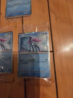 5x Pokemon TCG Phantasmal Flames Holo Promo Card EB Games Stamp Suicune SEALED - Image 4