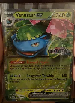 Venusaur ex & Blastoise EX Sv07: Stellar Crown Holo Stamp 3 promos w Jumbo card - Image 4