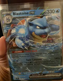 Venusaur ex & Blastoise EX Sv07: Stellar Crown Holo Stamp 3 promos w Jumbo card - Image 5