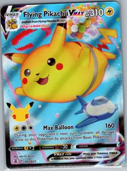 Flying Pikachu VMAX 007/025 Celebrations - Pokemon Card - NM - Image 1