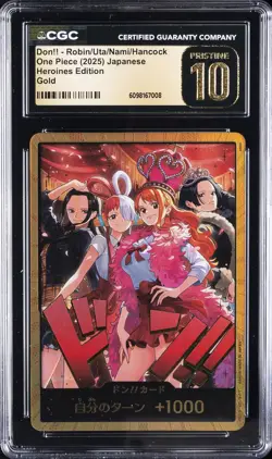 2025 ONE PIECE DON!! CARD ROBIN/UTA/NAMI/HANCOCK CGC 10 PRISTINE - Image 1
