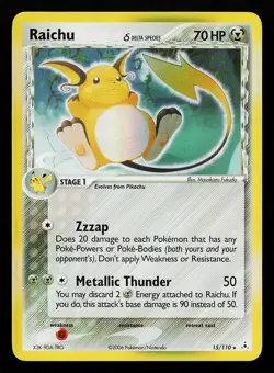 Raichu 15/110 Holo Rare EX Holon Phantoms Pokemon Card - Image 1