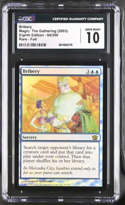 BRIBERY 8th Edition Foil Rare CGC 10 Gem Mint MTG [Nostalgium] - Image 1