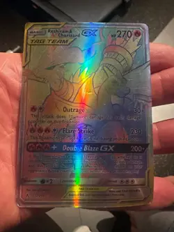 Pokemon - Reshiram Charizard GX Tag Team Rainbow Rare - Image 2