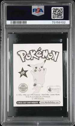 1999 Merlin Pokemon #S29 Ash & Pikachu-Prism PSA 9 - Image 2