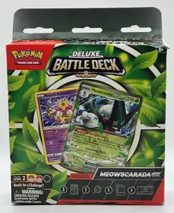 Pokemon TCG Scarlet and Violet Deluxe Battle Deck 2 Box Lot. Meowscarda Ex - Image 1