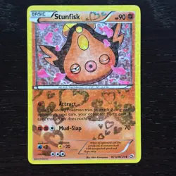 Stunfisk RC12/RC25 Pokemon Legendary Treasures BW Uncommon Radiant Collection LP - Image 1