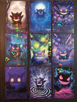 GENGAR Art SET POKEMON DATABASE HALLOWEEN SET ICE HOLO PERU US SELLER 2025 Peru - Image 1