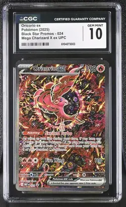 Pokemon Oricorio ex Black Star Promos CGC GEM MINT 10 - Image 1
