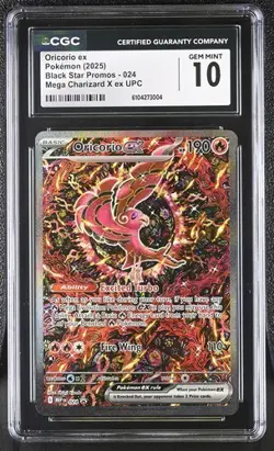 Pokemon Oricorio ex Black Star Promos CGC GEM MINT 10 - Image 1