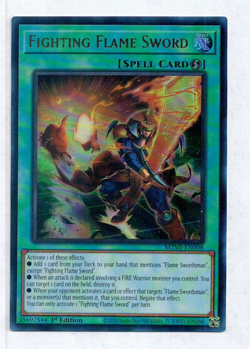Yugioh Yu-Gi-Oh! Fighting Flame Sword MZMI-EN024 Ultra Rare 1st edition NM - Image 1
