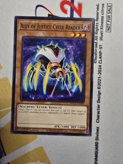 YU-GI-OH! TCG ALLY OF JUSTICE CYCLE READER HAC1-EN089 1ST ED NM COMMON - Image 1