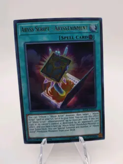 Abyss Script Abysstainment BLLR-EN013 1st Edition Ultra Rare NM Yu-Gi-Oh! TCG - Image 1