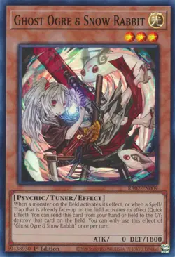 Ghost Ogre & Snow Rabbit (Alternate Art) RA02-EN009 25th Anniversary Rarity Collection II 1st Edition for sale online - Image 3