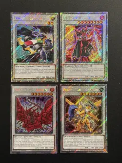 2025 YUGIOH RA04 PLATINUM RARE BLACK ROSE DRAGON NM BONUS SET - Image 1