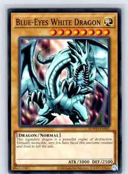 Blue-Eyes White Dragon () Common Unlimited SDWD-EN001 LP - Image 1