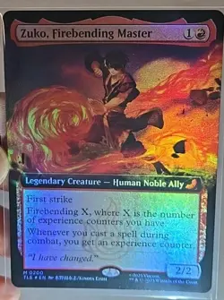 MTG Zuko, Firebending Master (Extended Art) Foil M 0200 NM TLA Magic TCG CCG - Image 1
