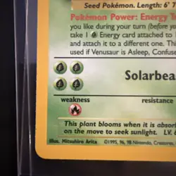 1999 Pokemon Card Venusaur 15/102 Holo Rare Base Set WOTC 💎NM LP+💎 - Image 4