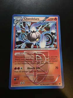 Chandelure 16/116 Plasma Freeze Holo Rare Pokemon Card - LP - Image 1