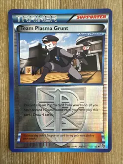 Team Plasma Grunt 125/135 - Pokemon Plasma Storm Uncommon Card Reverse Holo MP - Image 1