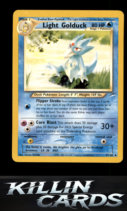 Light Golduck 047/105 Pokemon Uncommon Neo Destiny Card LP - Image 1