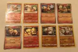 Lot Of 8 Growlithe and Arcanine Pokemon Cards - Image 1