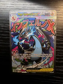 Mega Charizard x Ex 23 Promo Pokemon Card lightly played Condition - Image 1