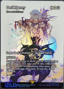 Cecil Harvey - Tymna The Weaver - Final Fantasy FULL ART SHOWCASE FOIL MtG Card - Image 1