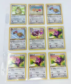 41 1st Ed. Pokemon Card Lot - 1 Kangaskhan Holo & 40 Commons/Uncommon (P-17) - Image 2