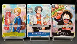 Luffy P-075 Ace P-074 Sabo P-073 Saikyo Jump Promo 2024 One Piece Card Japanese - Image 1