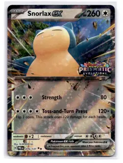 Snorlax ex (Prismatic Evolution Stamped) Double Rare Miscellaneous Cards & Produ - Image 1