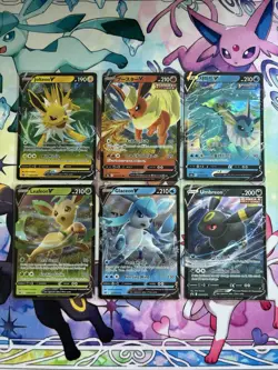Pokemon TCG SWSH V Promo Cards Lot Umbreon V SWSH203, Glaceon V SWSH196 +4 More - Image 1