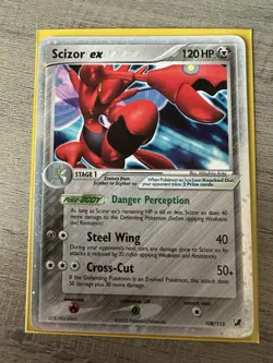 Pokemon TCG Scizor EX Unseen Forces Holo Rare Card 108/115 Lightly Played - Image 1