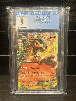 CGC 9 Pokemon 2014 Flashfire Charizard EX 12/106 Graded Slab TCG Card. - Image 1