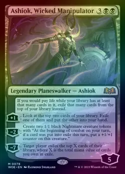 ASHIOK, WICKED MANIPULATOR (FOIL) (WOE) Wilds of Eldraine - MTG - NM - Image 1