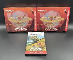 (2) Magic MTG Avatar The Last Airbender Collector Booster + Jumpstart Pack Lot - Image 1
