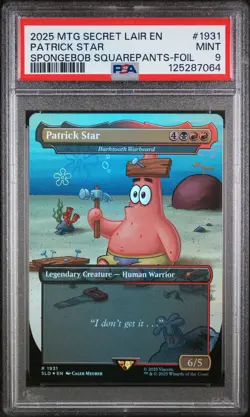 2025 MAGIC: THE GATHERING SECRET LAIR DROP #1931 PATRICK STAR PSA 9 - Image 1
