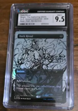 MTG SPIDER-MAN SECRET LAIR DROP VENOM UNLEASED INKS RAINBOW FOIL CGC GRADED SET - Image 2