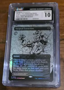 MTG SPIDER-MAN SECRET LAIR DROP VENOM UNLEASED INKS RAINBOW FOIL CGC GRADED SET - Image 4