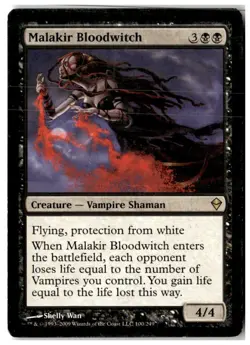 MTG Malakir Bloodwitch - Zendikar Heavily Played English - Image 1