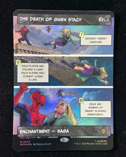 2023 Magic The Gathering MTG Marvel EN Foil R 0223 The Death Of Gwen Stacy GAV - Image 1