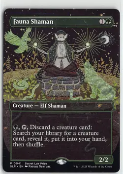 Magic the Gathering Secret Lair Showdown Fauna Shaman Non Foil Promo #41 - Image 1