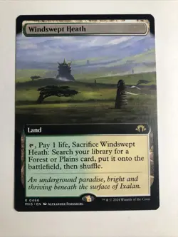 Windswept Heath (Extended Art) Modern Horizons 3 Rare Regular (Pack Fresh) MTG - Image 1