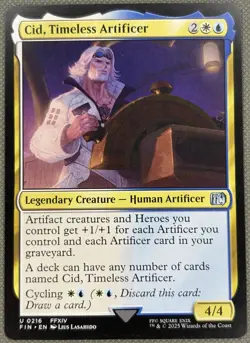 Cid, Timeless Artificer NM (0216) Final Fantasy MTG - Image 1